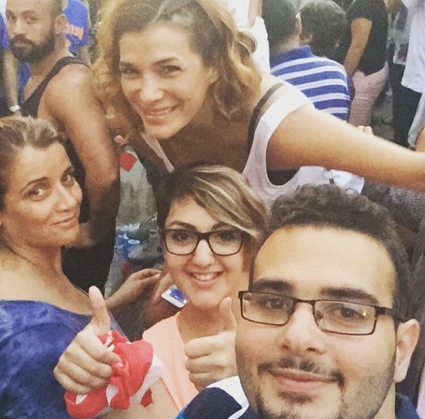 Celebrities During Trash Crisis Protest